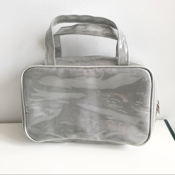 Marks & Spencer Other - Marks & Spencer Space Silver Easy Clean Make Up Bag 90’s Y2K Vintage